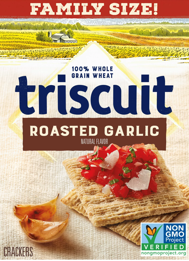 나비스코 Nabisco Non-GMO 트리스킷 로스티드 갈릭 통곡물 크래커 354g