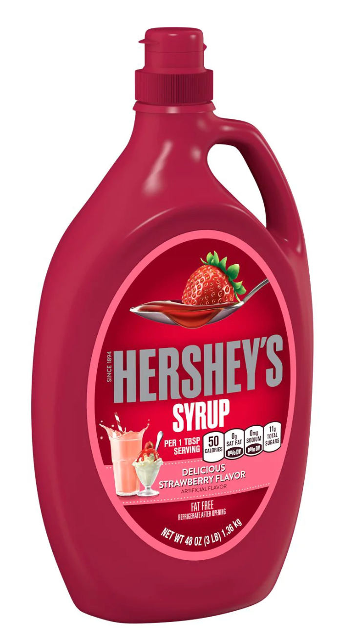 허쉬 Hershey's 글루텐-프리 무지방 딸기 시럽 1.36kg