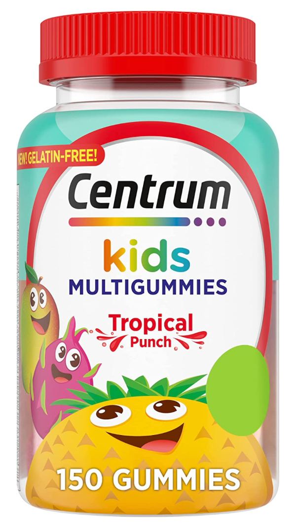 4+ 글락소스미스클라인 GSK 센트룸 키즈 Non-GMO 젤라틴-프리 거미 150정