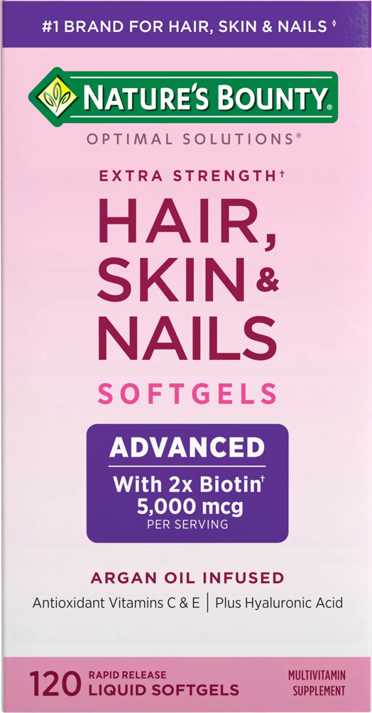 네이처스바운티 Non-GMO 헤어스킨네일 어드밴스드 120 액정