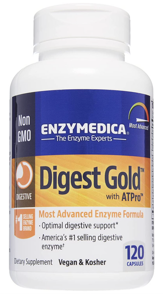 엔자이메디카 Enzymedica Non-GMO 다이제스트 골드 복합 소화효소 120정