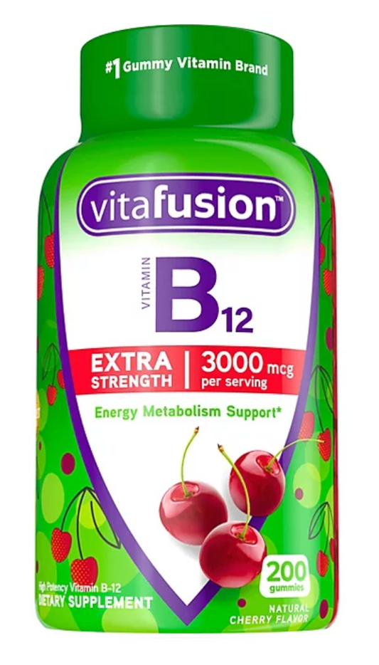 비타퓨전 VitaFusion 비타민 B12 1500mcg 거미 200정