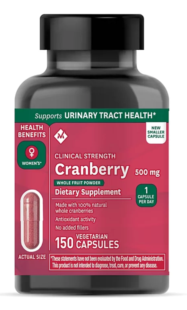 멤버스마크 Non-GMO 클리니컬 스트랭쓰 크랜베리 분말 500mg 150정