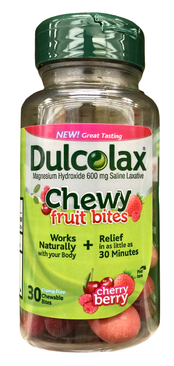 6+ 사노피 돌코락스 수산화마그네슘 600mg 체리 베리맛 츄이바이트 30정