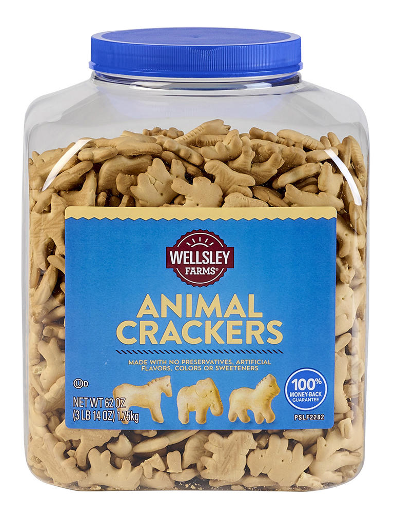 웰슬리팜 Wellsley Farms 무방부제 애니멀 크래커 캐니스터 1.75kg *100% 천연원료*