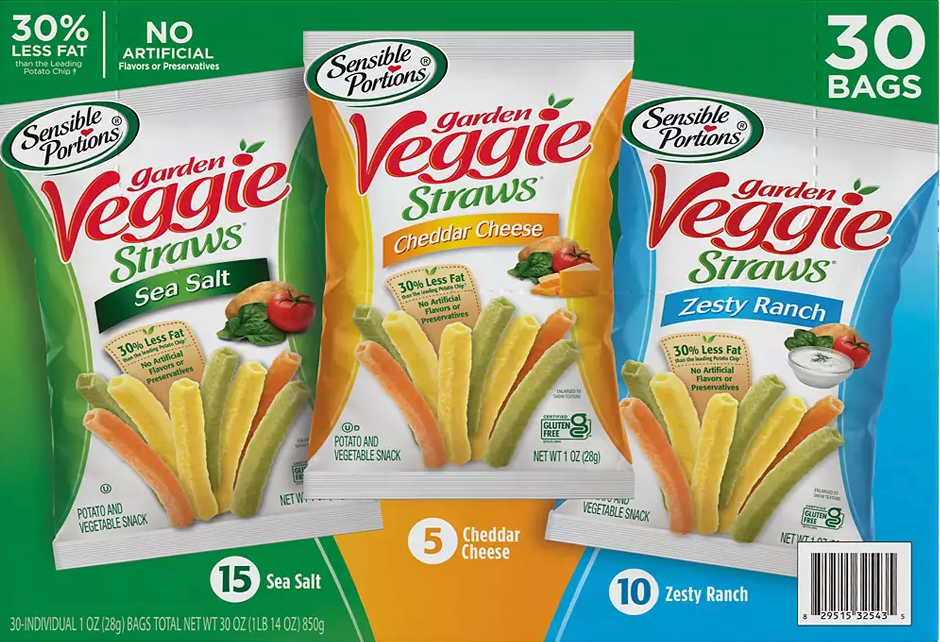 센서블포션 Non-GMO 글루텐-프리 가든베지 스트로 3가지맛 28g 30팩 (850g)