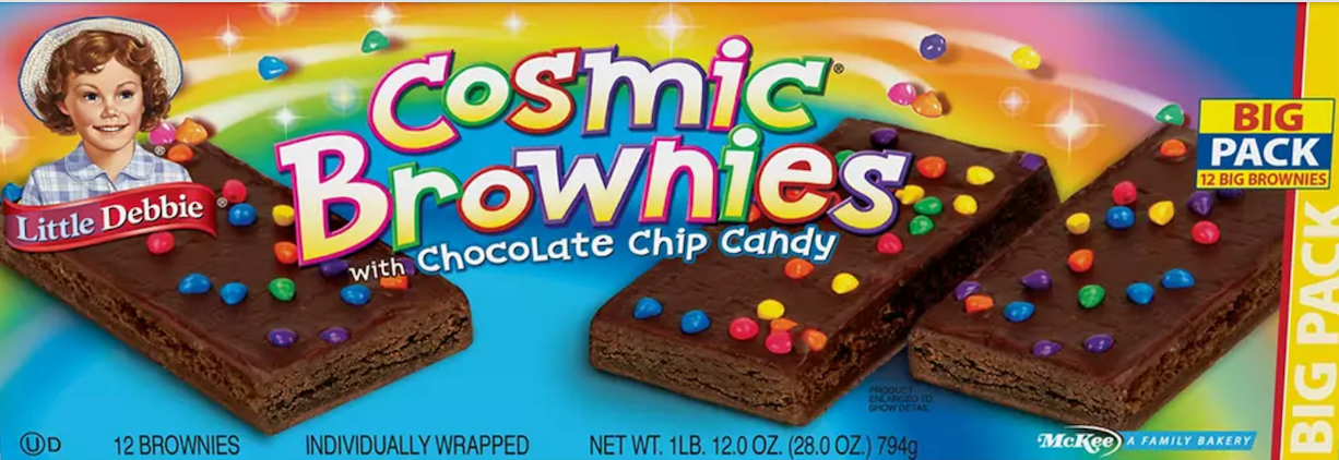 리틀데비 Little Debbie 코스믹 초콜렛칩 캔디 브라우니 12pc (794g)