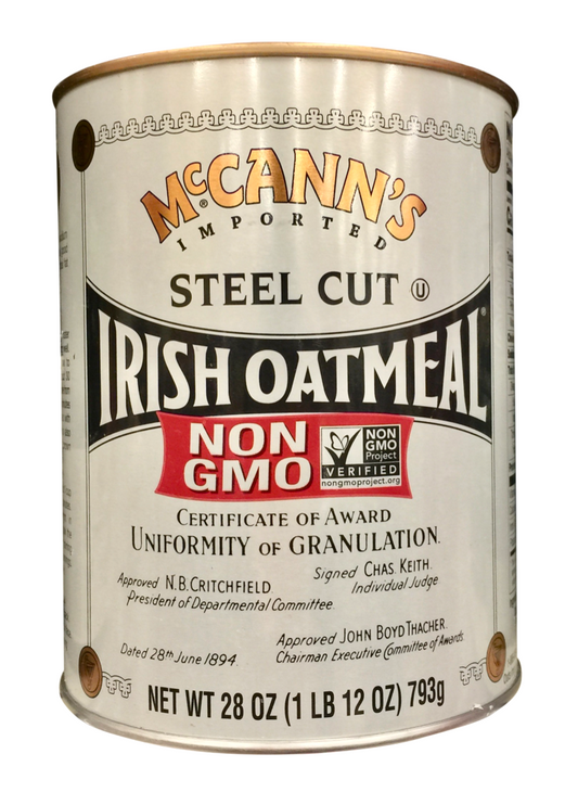 맥칸스 McCann's Non-GMO 아일랜드 스틸컷 오트밀 캐니스터 Tin 793g