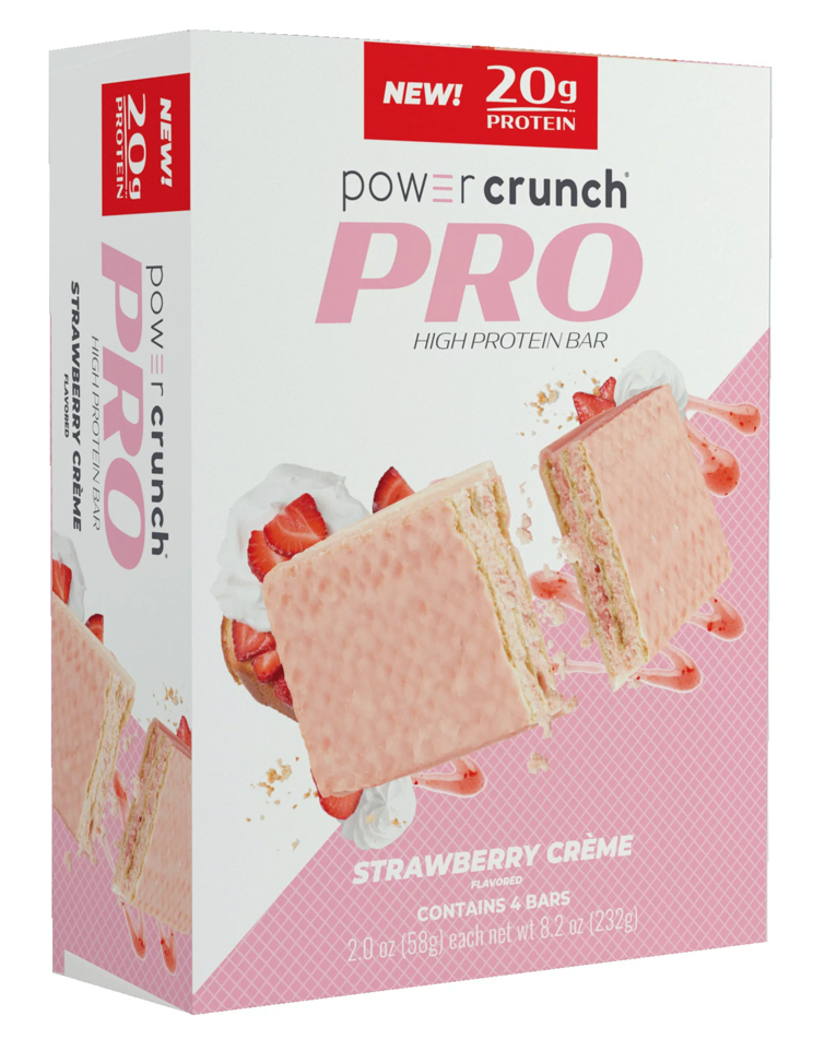 파워크런치 Power Crunch 프로 스트로베리 크림 단백질 에너지바 58g 4ct (232g) *단백질 20g*