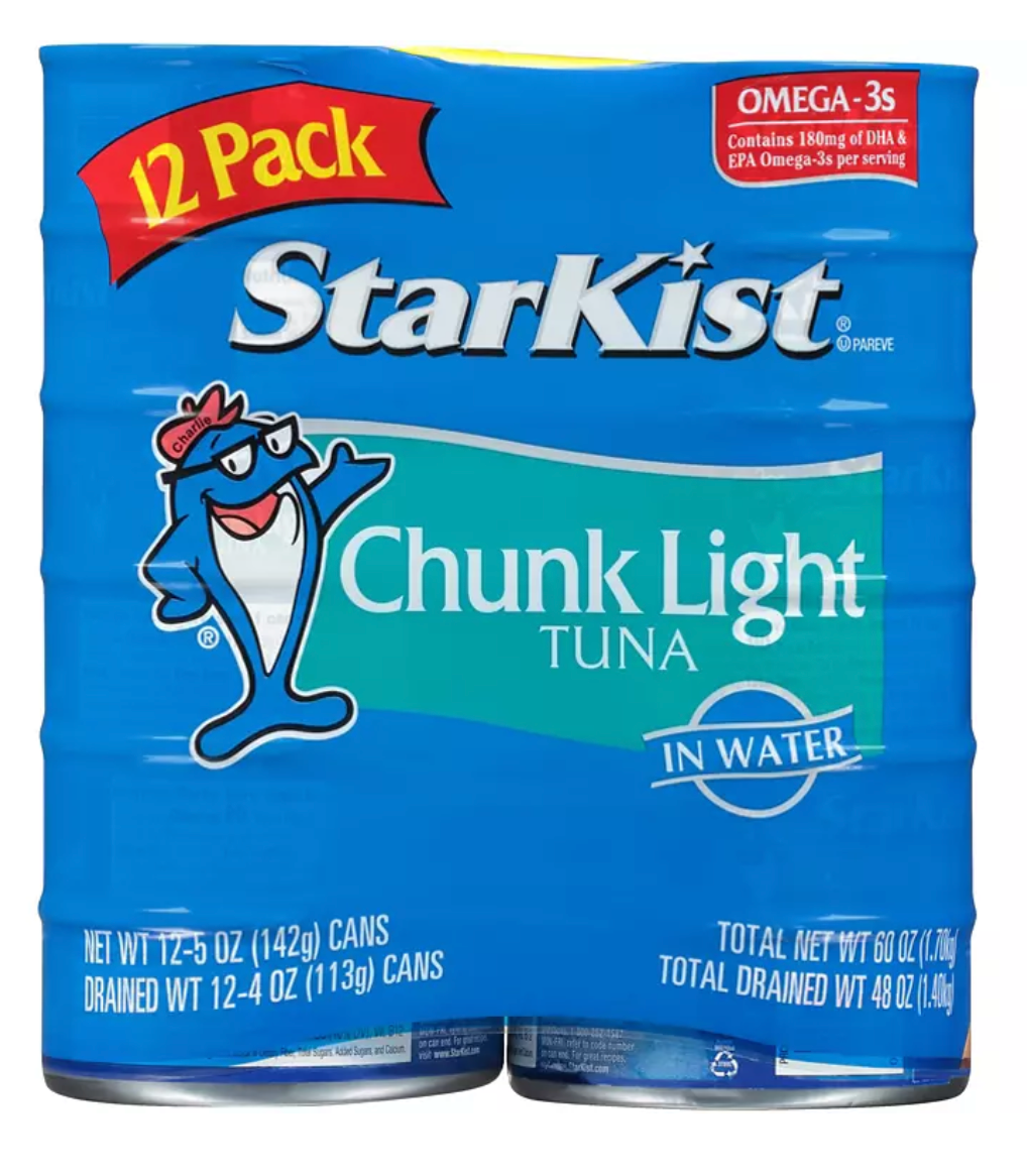스타키스트 StarKist 청크 라이트 참치 in 워터 142g 12캔 (1.7kg)