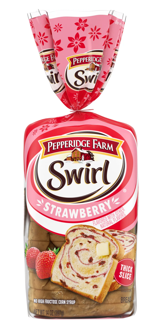 페퍼리지팜 Pepperidge Farm 스월 스트로베리 식빵 397g