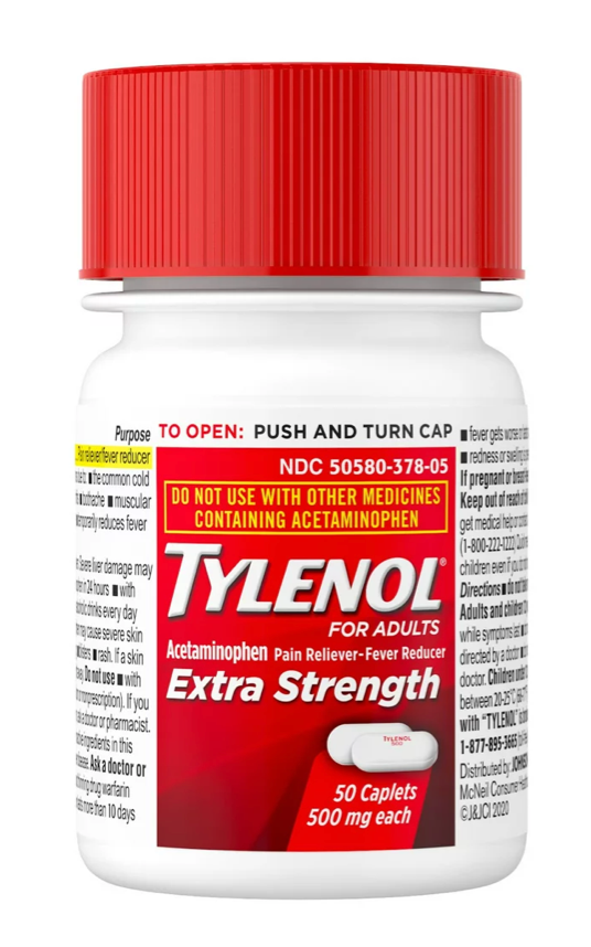 타이레놀 아세트아미노펜 500mg 50정