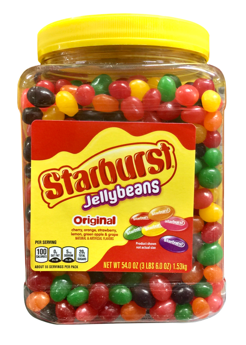 스타버스트 Starburst 오리지널 과일 젤리빈 캐니스터 1.53kg