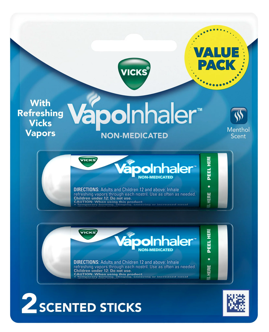 12+ P&G 빅스 비의료용 휴대용 비강 흡입기 2개