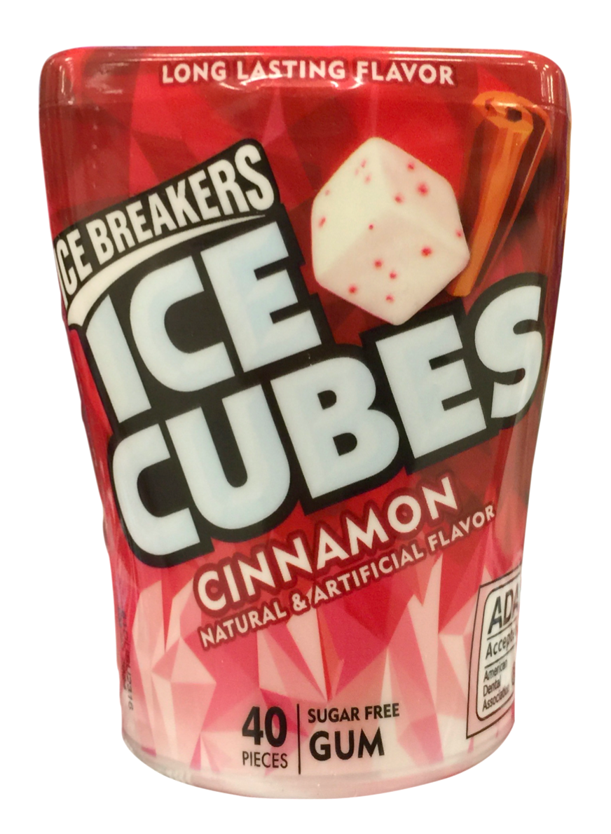 허쉬 아이스큐브 계피맛 무설탕 껌 40pc *ADA 승인*