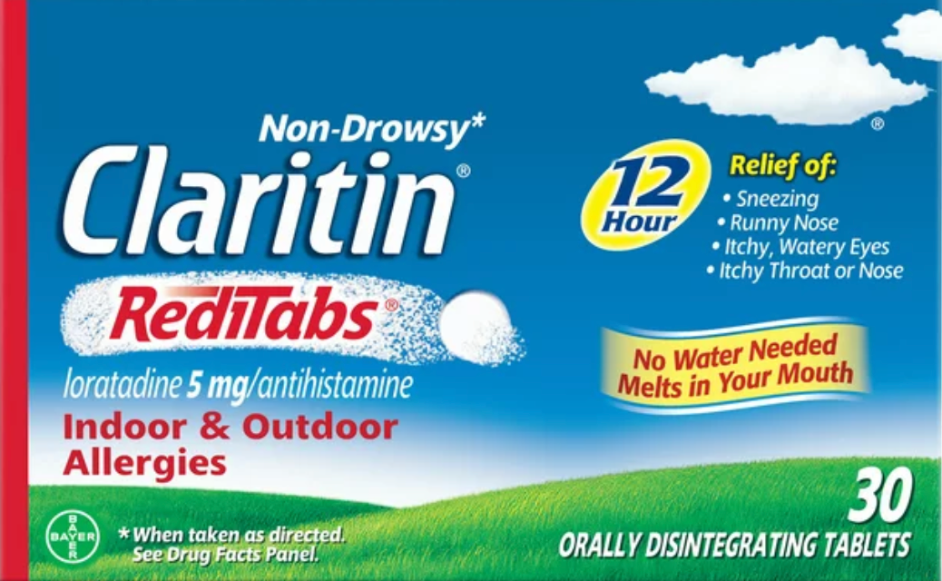 6+ 바이엘 클라리틴 로라타딘 5mg 12시간 알러지 릴리프 레디탭 30정