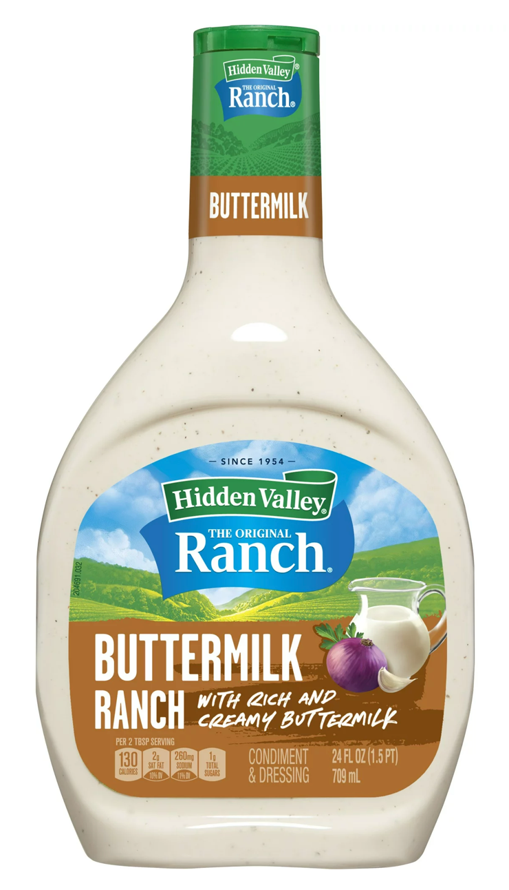 히든밸리 Hidden Valley 글루텐-프리 버터밀크 랜치 드레싱 709ml