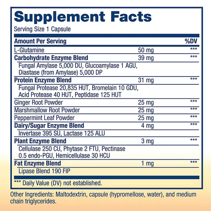 리뉴라이프 RenewLife 다이제스트 모어 식물성 소화효소 90정