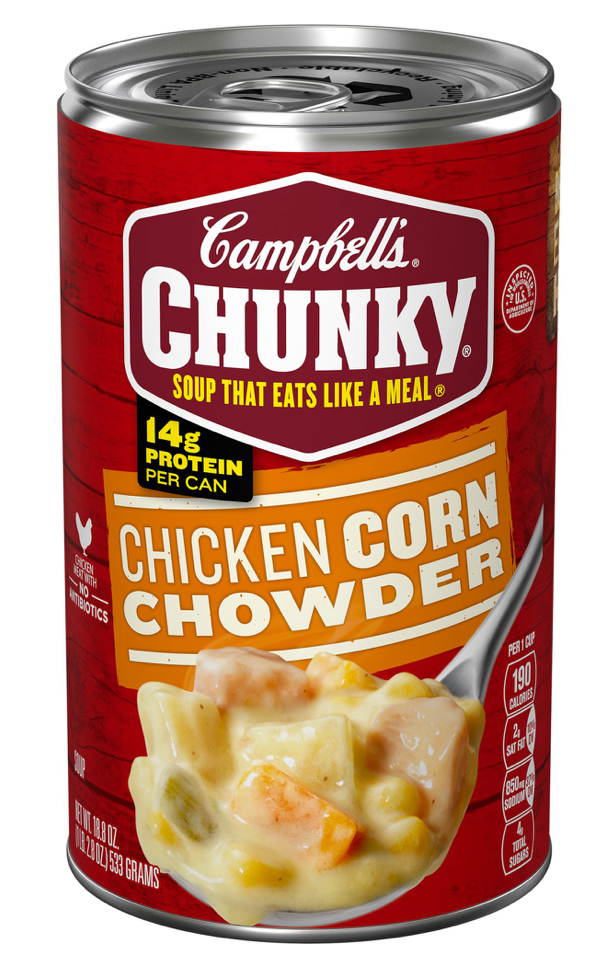 캠벨 Campbell's 청키 무항생제 치킨 콘 차우더 533g 6ct (3.19kg)