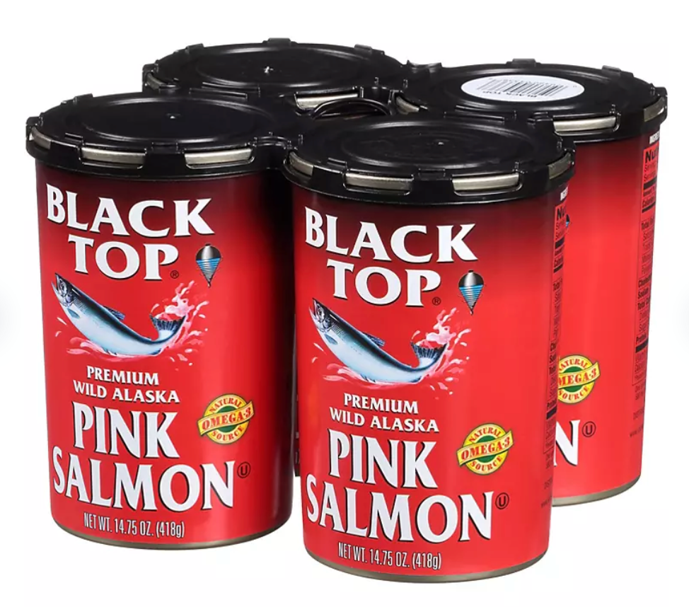 블랙탑 Black Top 프리미엄 자연산 알라스카 연어 418g 4ct (1.67kg)