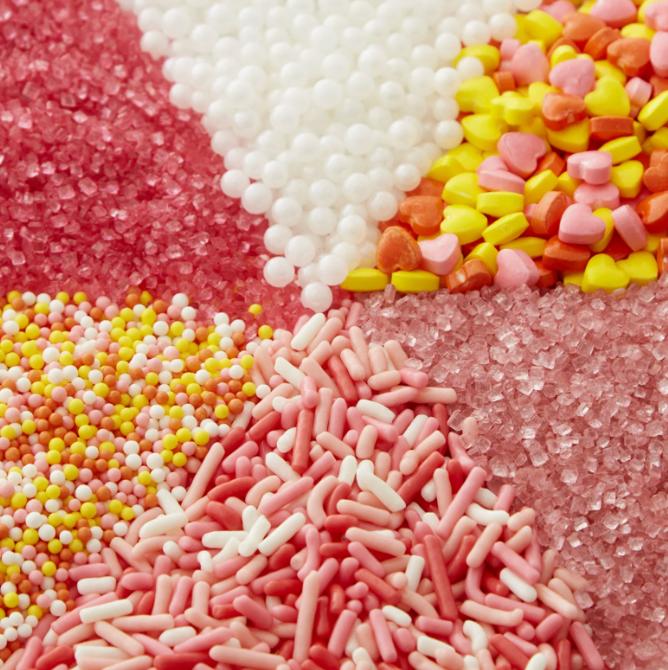 윌튼 Wilton 6셀 스프링클 믹스 Pink & Yellow 207g