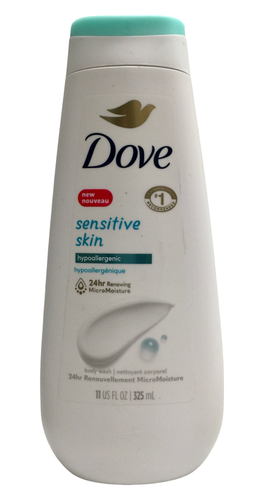 유니레버 Unilever 도브 파라벤/프탈레이트-프리 센시티브 스킨 98% 생분해 바디워시 325ml