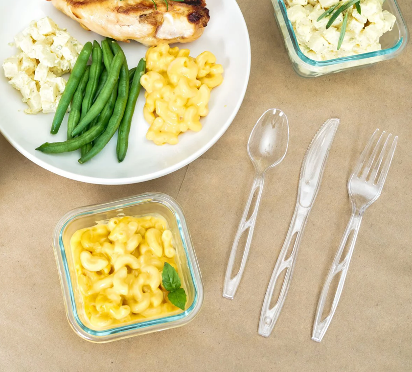 GV BPA-프리 에브리데이 클리어 일회용 스푼 100pc *미국산*