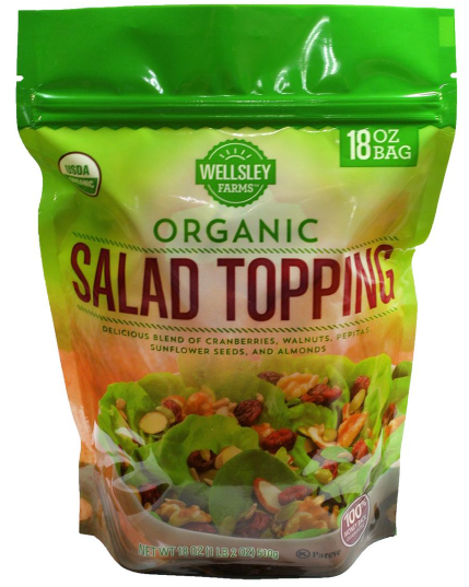 웰슬리팜 유기농 슈가/방부제-프리 샐러드 토핑 566g