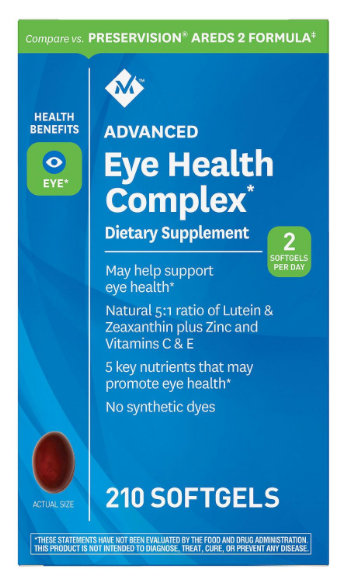 멤버스마크 아이헬스 컴플렉스 루테인 5mg + 제아잔틴 210 액정 *AREDS2 유사 성분*