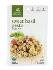 심플리 오가닉 Simply Organic 유기농 바질 페스토 소스 믹스 15g 12개