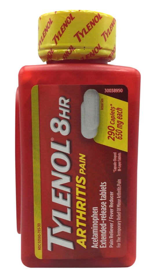 타이레놀 아세트아미노펜 650mg 8시간 서방형 290정