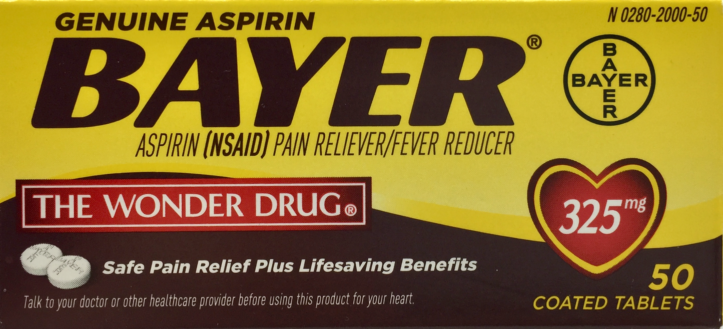 바이엘 아스피린 325mg 50정