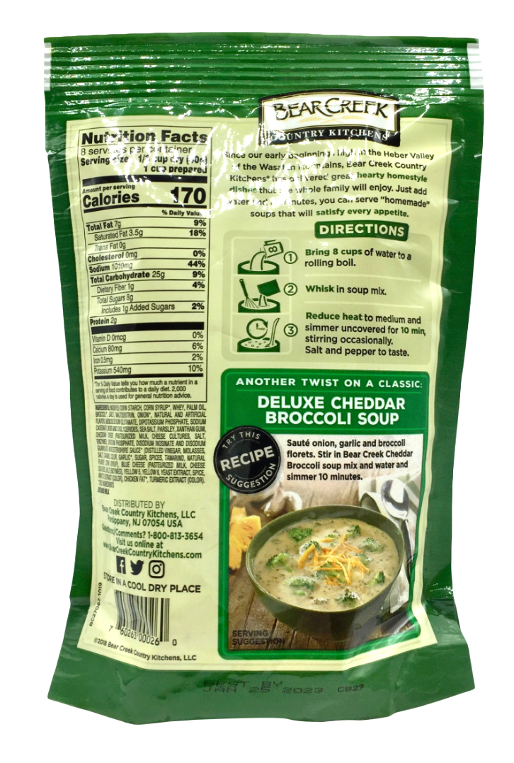 베어크릭 Bear Creek 체다 브로콜리 스프 믹스 320g