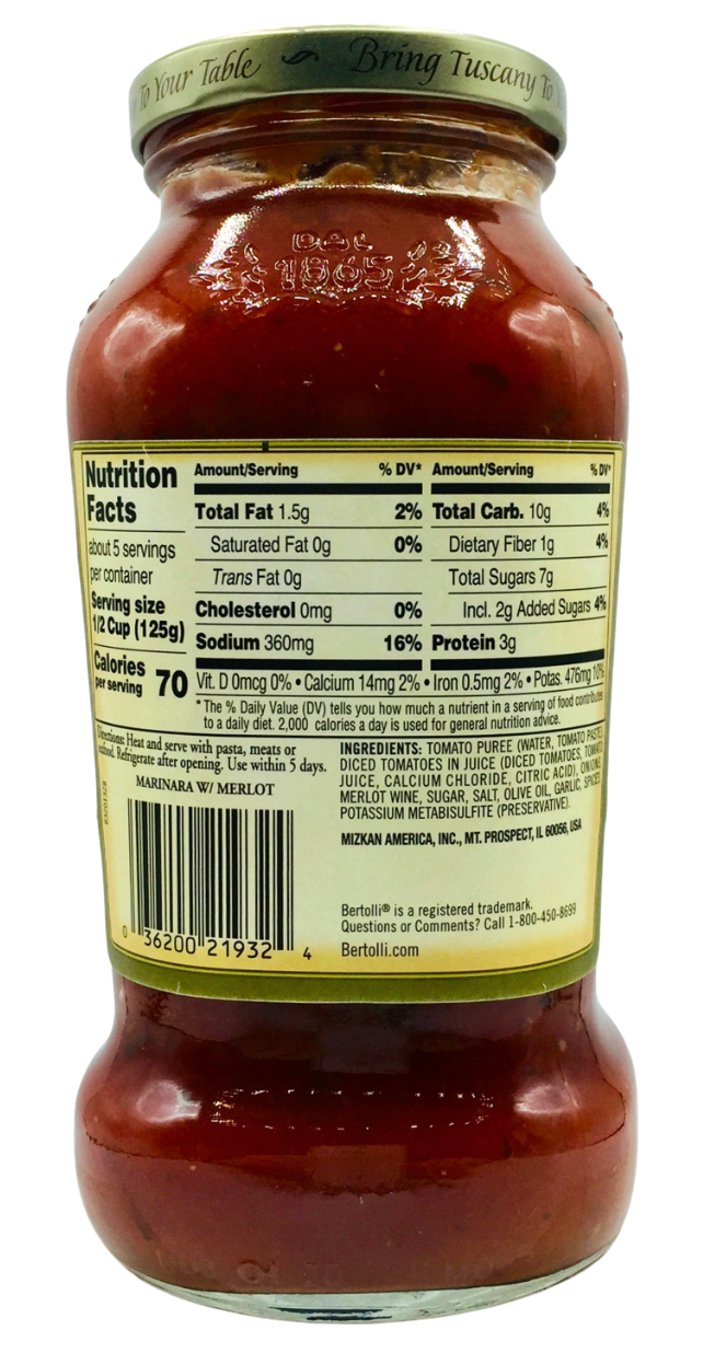 베르톨리 Bertolli 멀롯 와인 마리나라 680g 3병 (2.04kg)