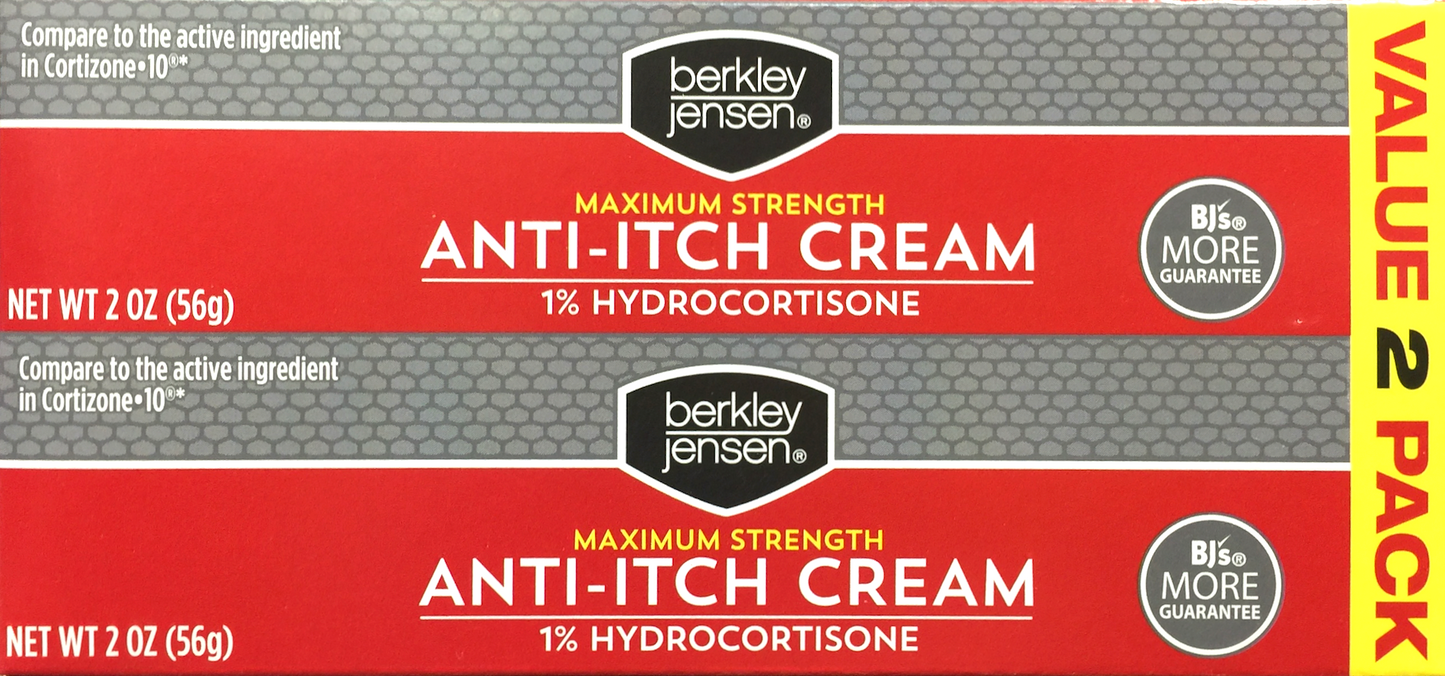 버클리젠슨 하이드로코르티손 1% 안티-이치 크림 56g 2개 (112g)