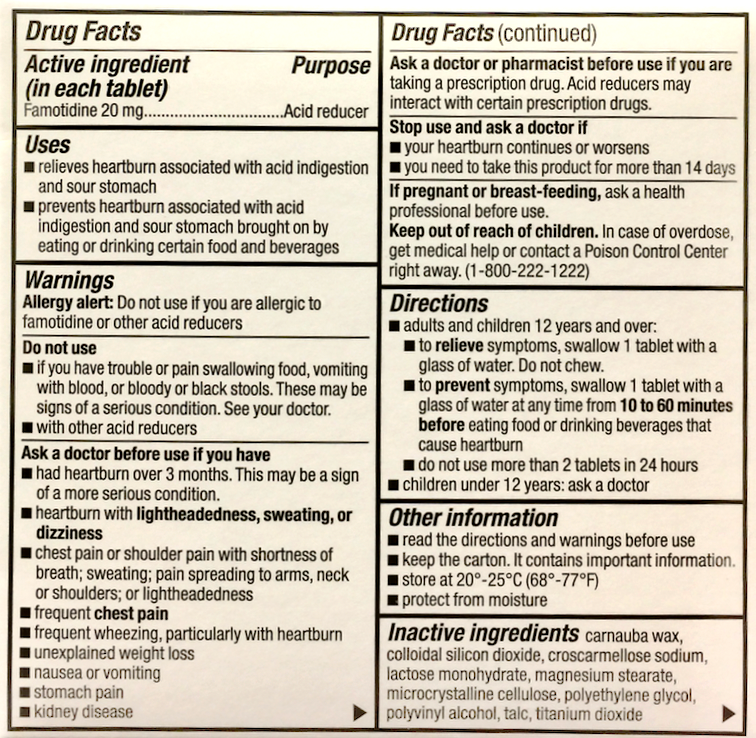 버클리젠슨 파모티딘 20mg 제산제 100+100정 (200정)