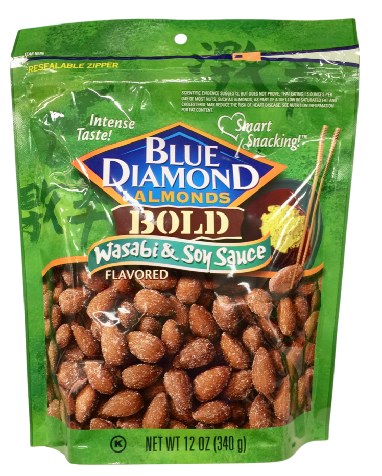 블루다이아몬드 Blue Diamond 와사비 & 간장 아몬드 340g