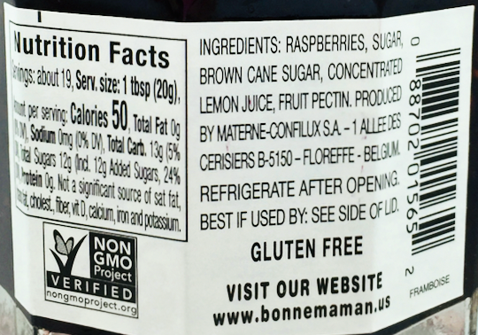 본마망 Bonne Maman Non-GMO 라즈베리 스프레드 370g