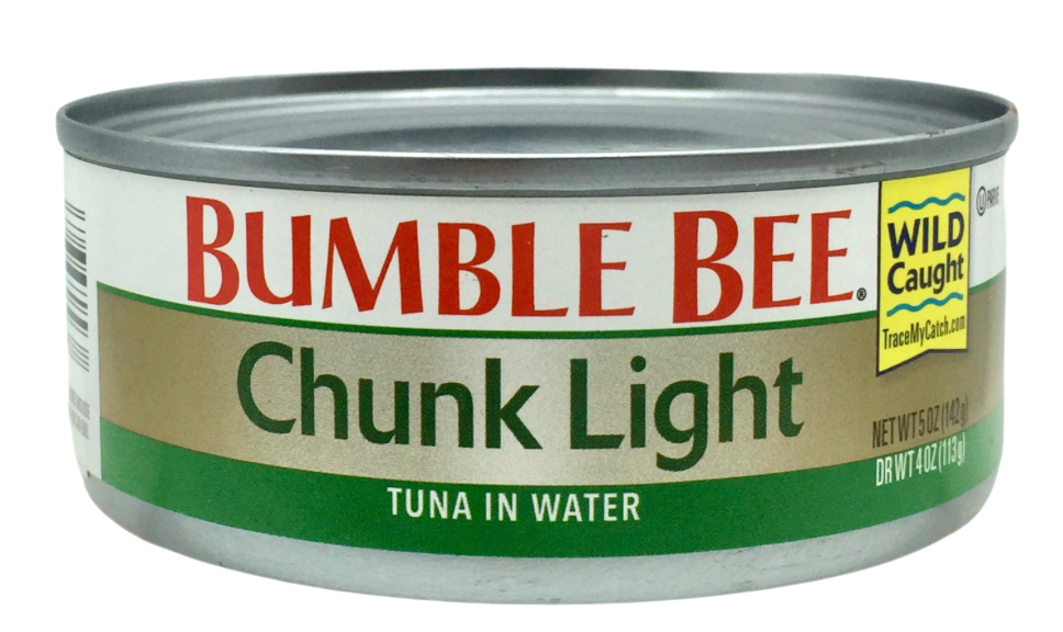 범블비 Bumble Bee Non-GMO 라이트 참치 청크 in 워터 142g 4ct (568g)