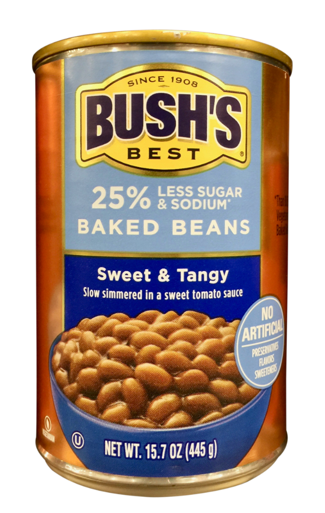 부시 Bush's 25% 레스-슈가 & 염분 스위트 & 탠지 베이크드빈 445g
