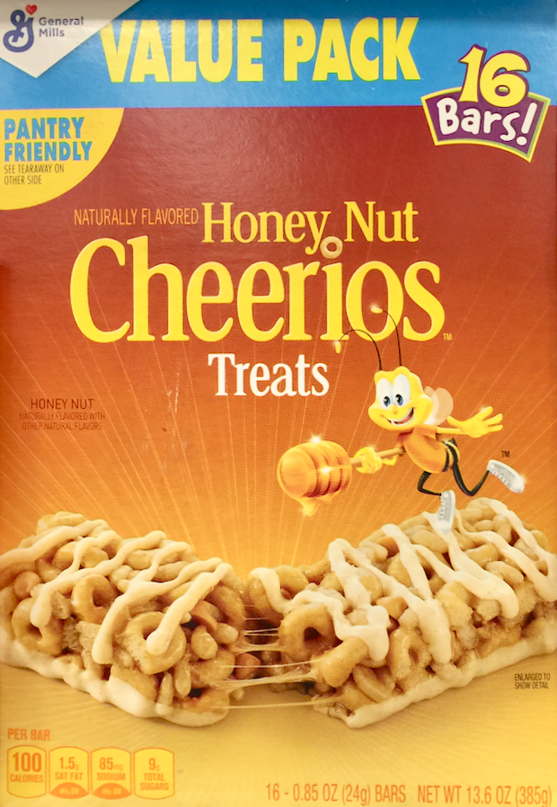 제너럴밀즈 Kellogg's 허니 너트 치리오스 시리얼 바 16ct (385g)