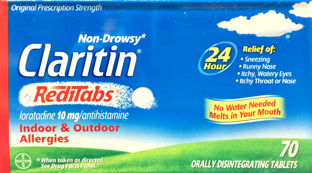 6+ 바이엘 클라리틴 로라타딘 10mg 24시간 알러지 릴리프 레디탭 70정