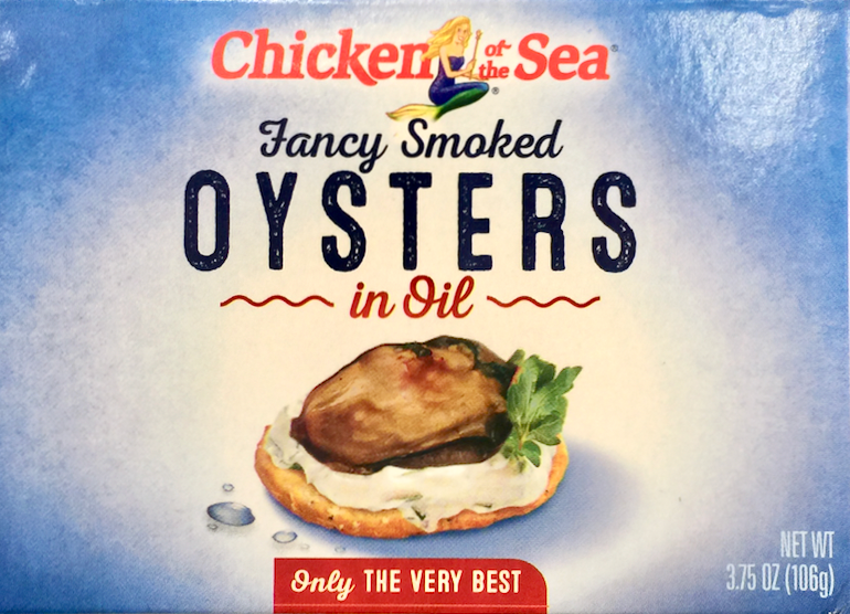 치킨오브더시 Chicken of the Sea Non-GMO 훈제 굴 in 오일 106g 3팩 (318g)