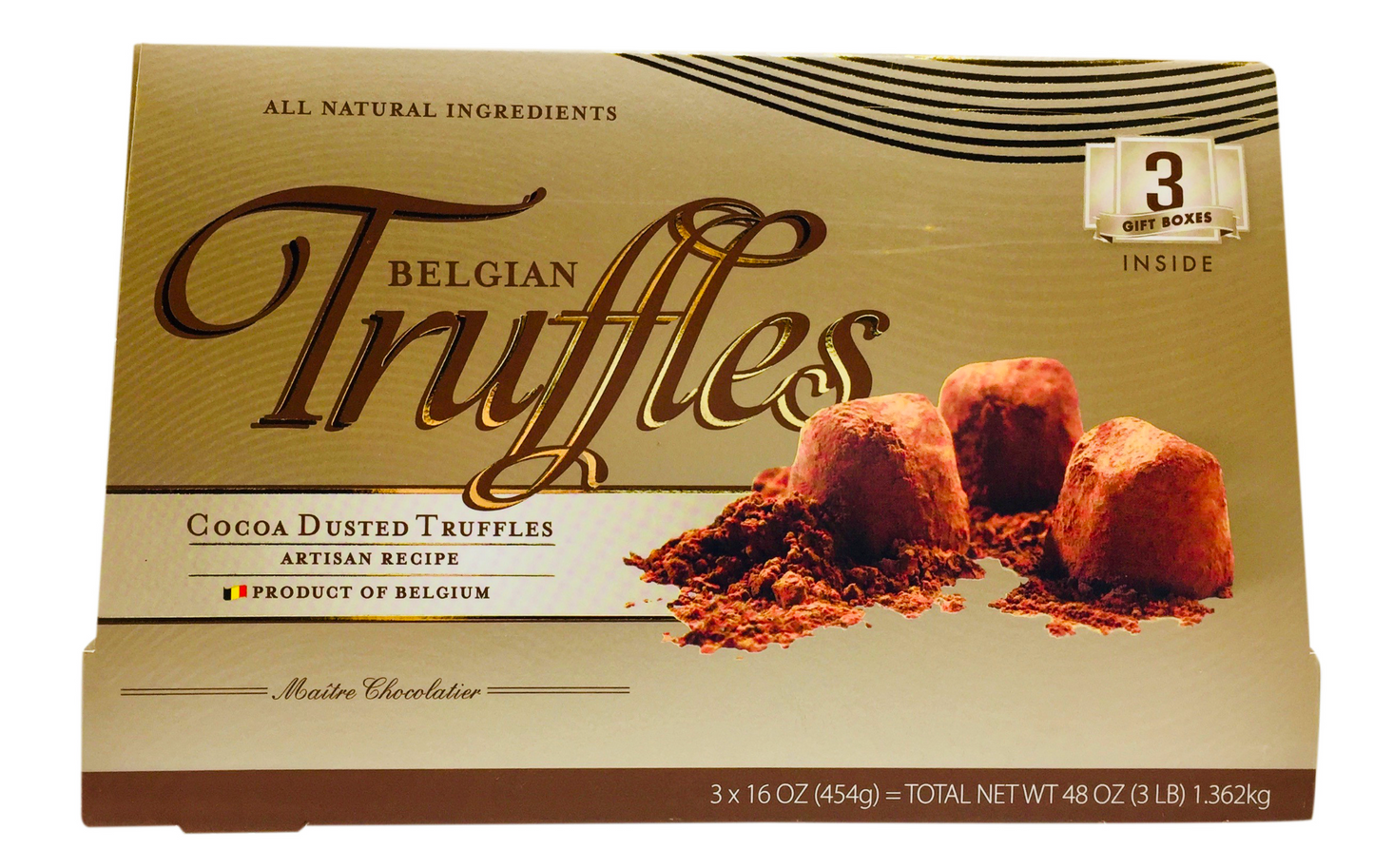 멤버스마크 GMO-프리 코코아 더스티드 트러플 454g 3ct (1.36kg) *100% 천연원료*