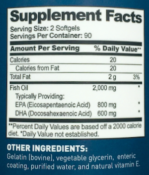 닥터토비아스 DR TOBIAS Non-GMO 트리플스트랭쓰 피시 오일 180정