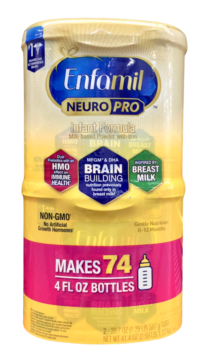 앙파밀 Enfamil Non-GMO 뉴로프로 586g 2ct (1.17kg)