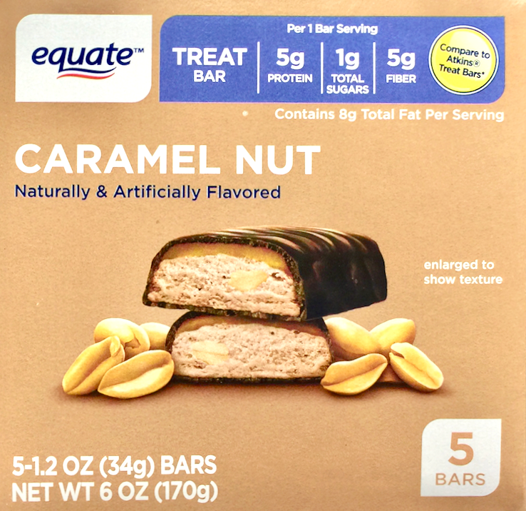 이퀘이트 Equate 카라멜 너트 체중관리 스낵바 5ct (170g)