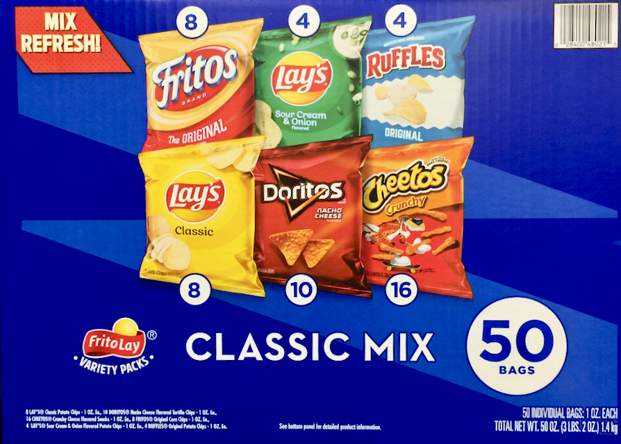 프리토레이 FritoLay 클래식 믹스 6가지맛 50팩 (1.4kg)