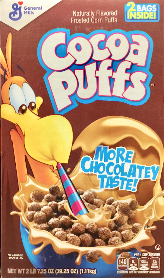 제너럴밀즈 General Mills 코코아 퍼프 시리얼 555g 2ct (1.11kg)