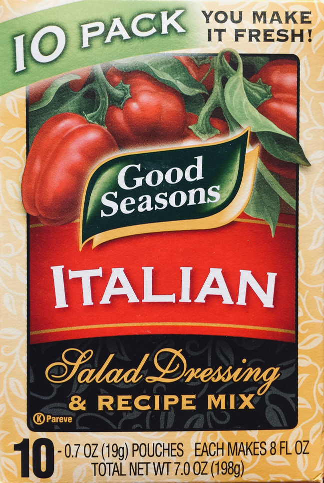 굿시즌 Good Seasons 이탈리안 드레싱 & 시즈닝 믹스 19 g 10ct (198g)